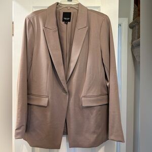 Simply Vera Vera Wang Taupe Single-Button Blazer size xl